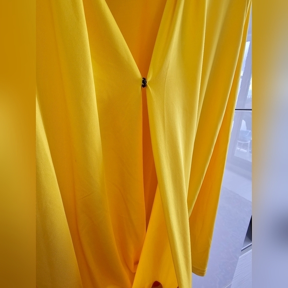 Solid Surplice Neck Ruched Top - Picture 5 of 9